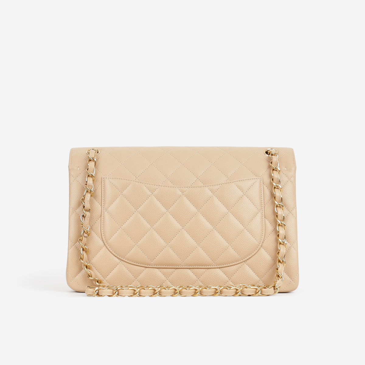 Chanel Classic Jumbo Double Flap - Beige Caviar | Gold Hardware