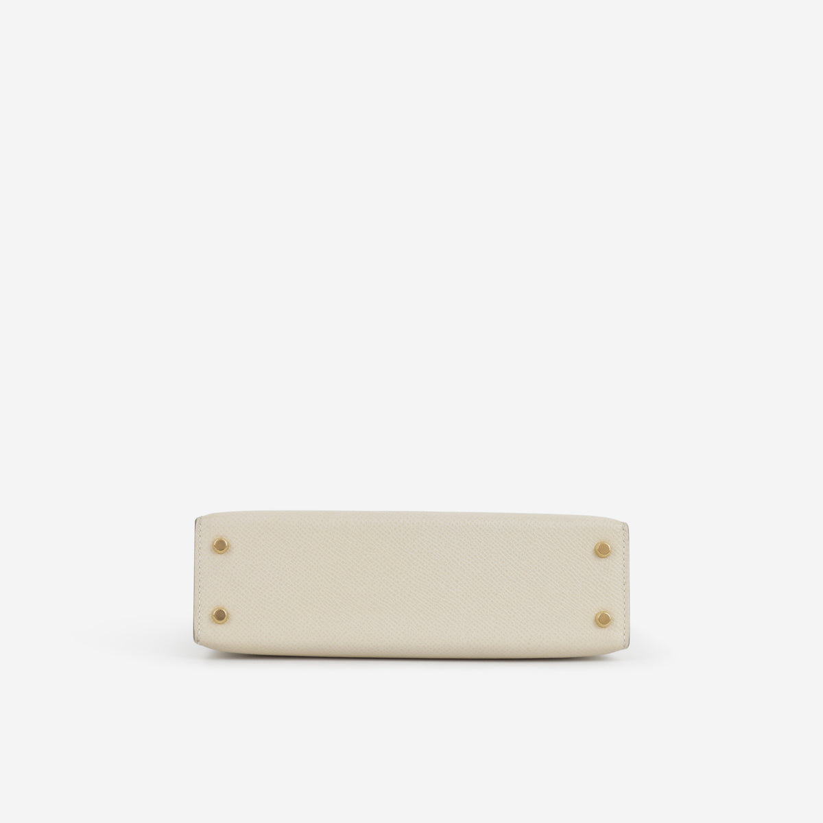 Hermès HSS Mini Kelly - Craie Epsom / Black Interior | Gold Hardware