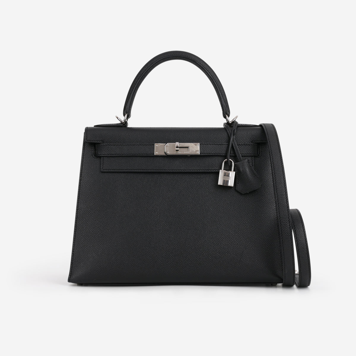 Hermès Kelly 28 - Black Epsom | Palladium Hardware