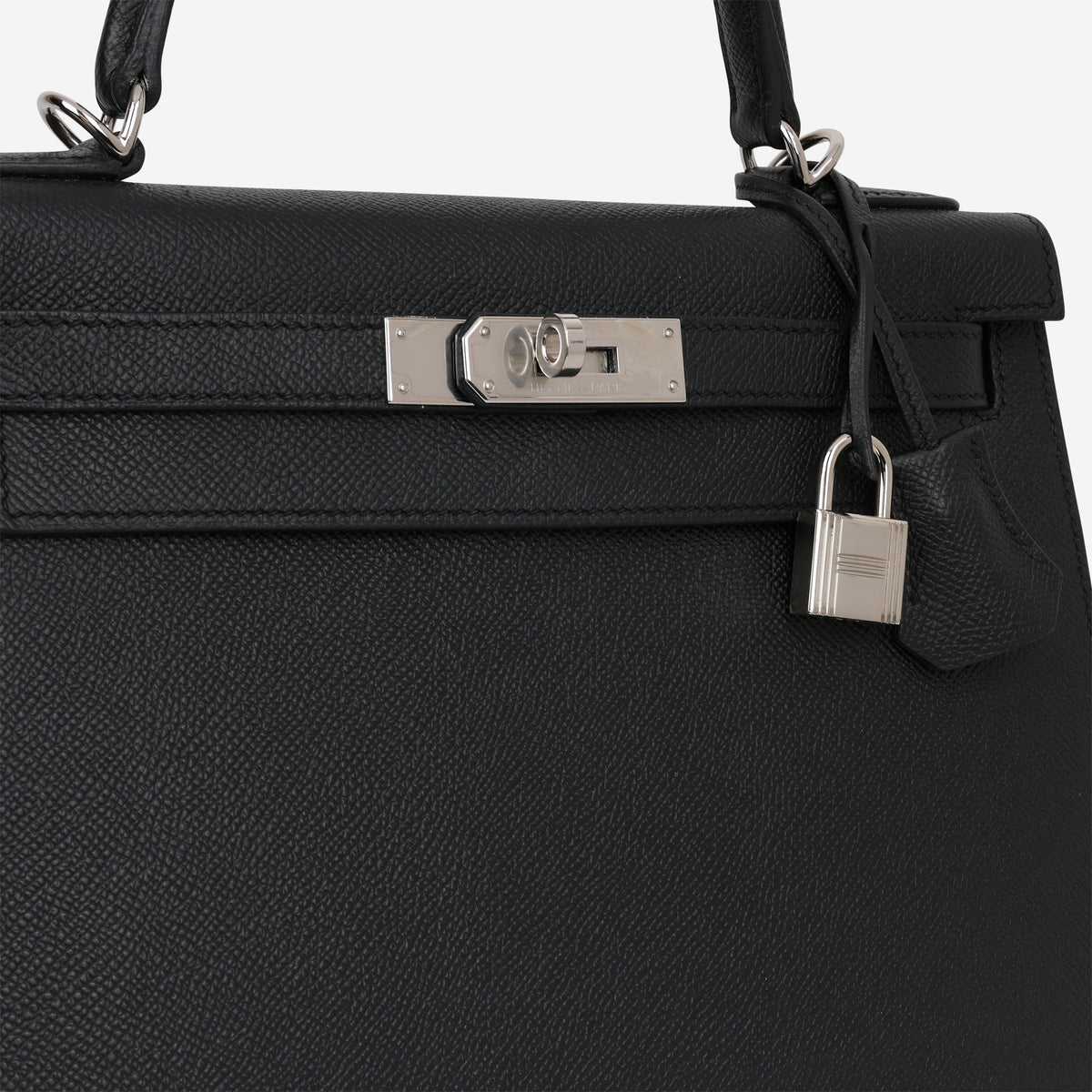 Hermès Kelly 28 - Black Epsom | Palladium Hardware
