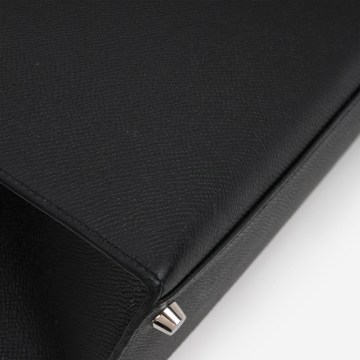 Hermès Kelly 28 - Black Epsom | Palladium Hardware