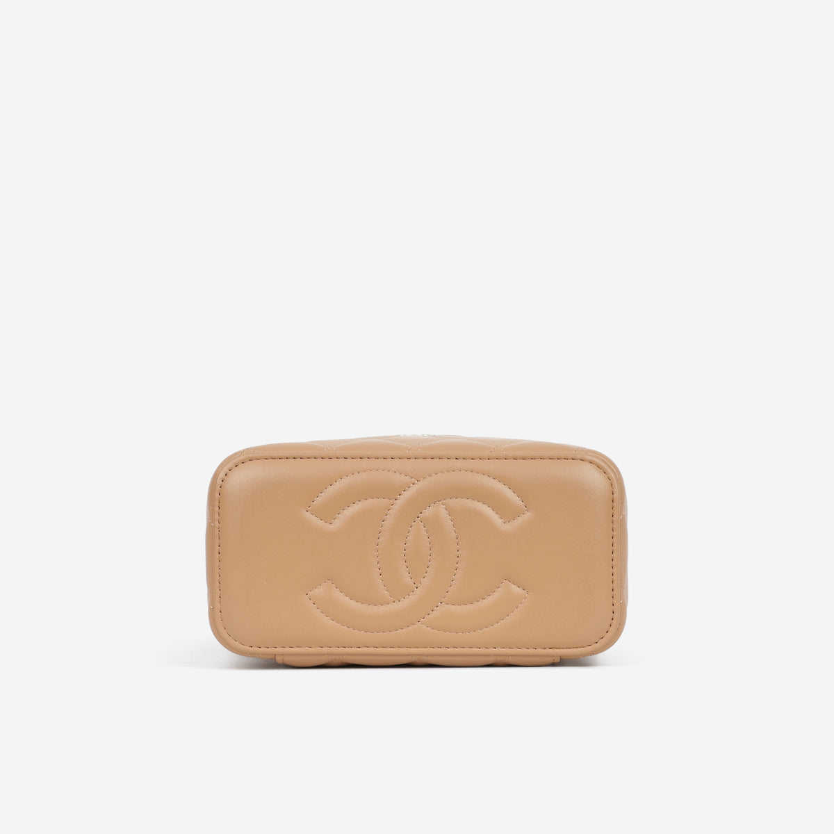 Chanel Top Handle Vanity - Caramel Lambskin | Champagne Gold Hardware