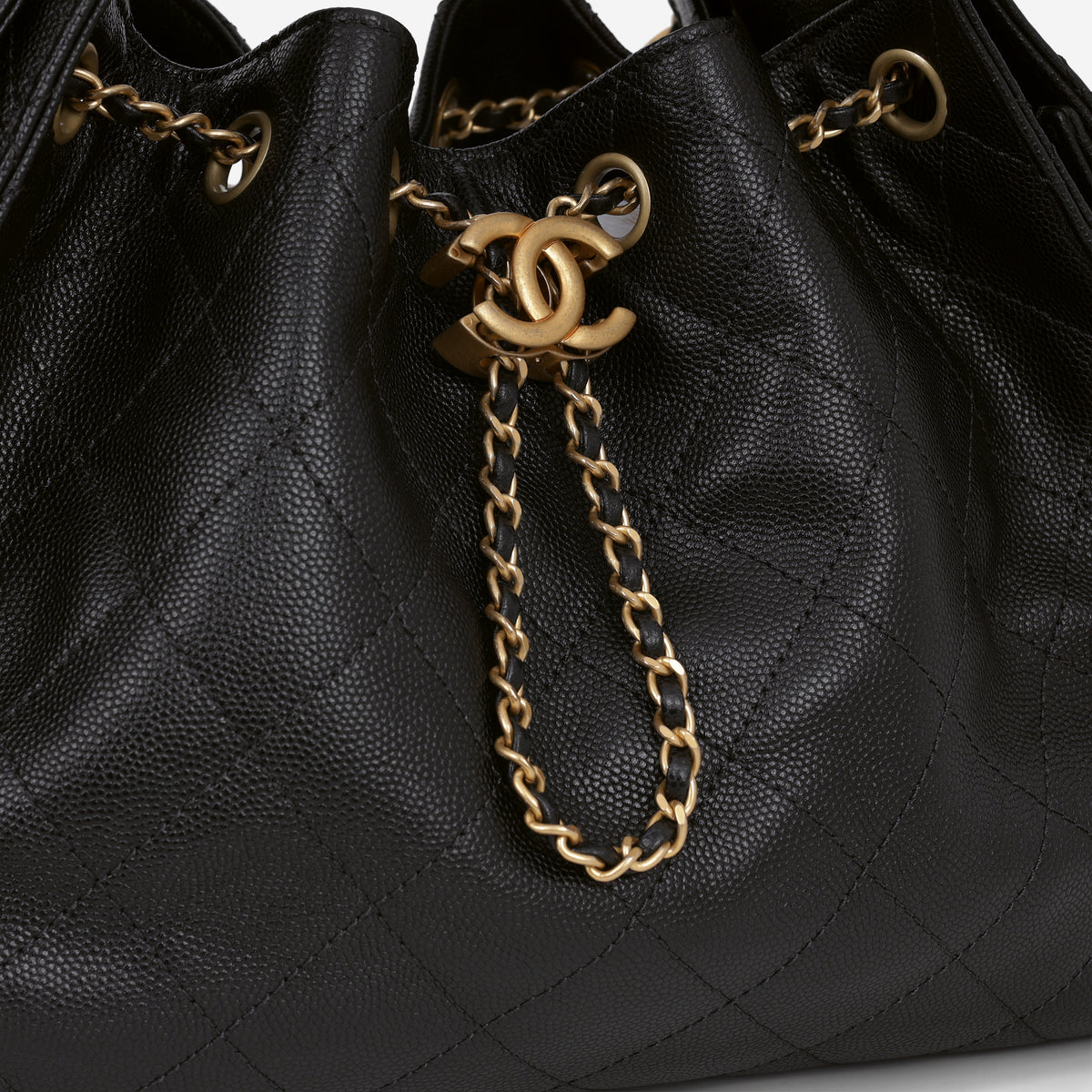 Chanel Small 25 Hobo - Black Caviar | Gold Hardware