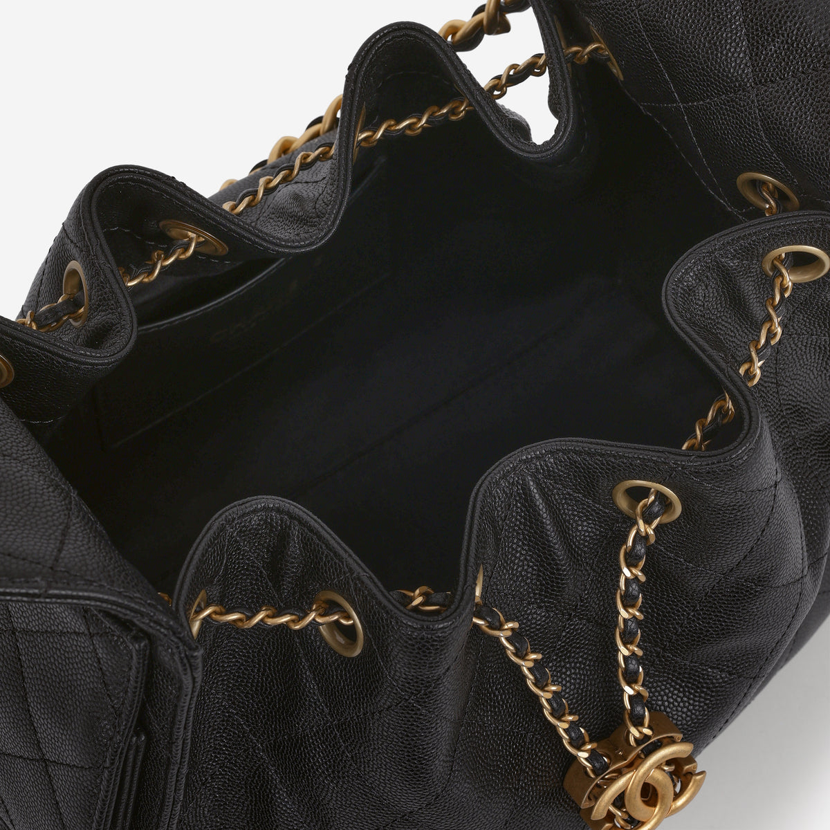 Chanel Small 25 Hobo - Black Caviar | Gold Hardware