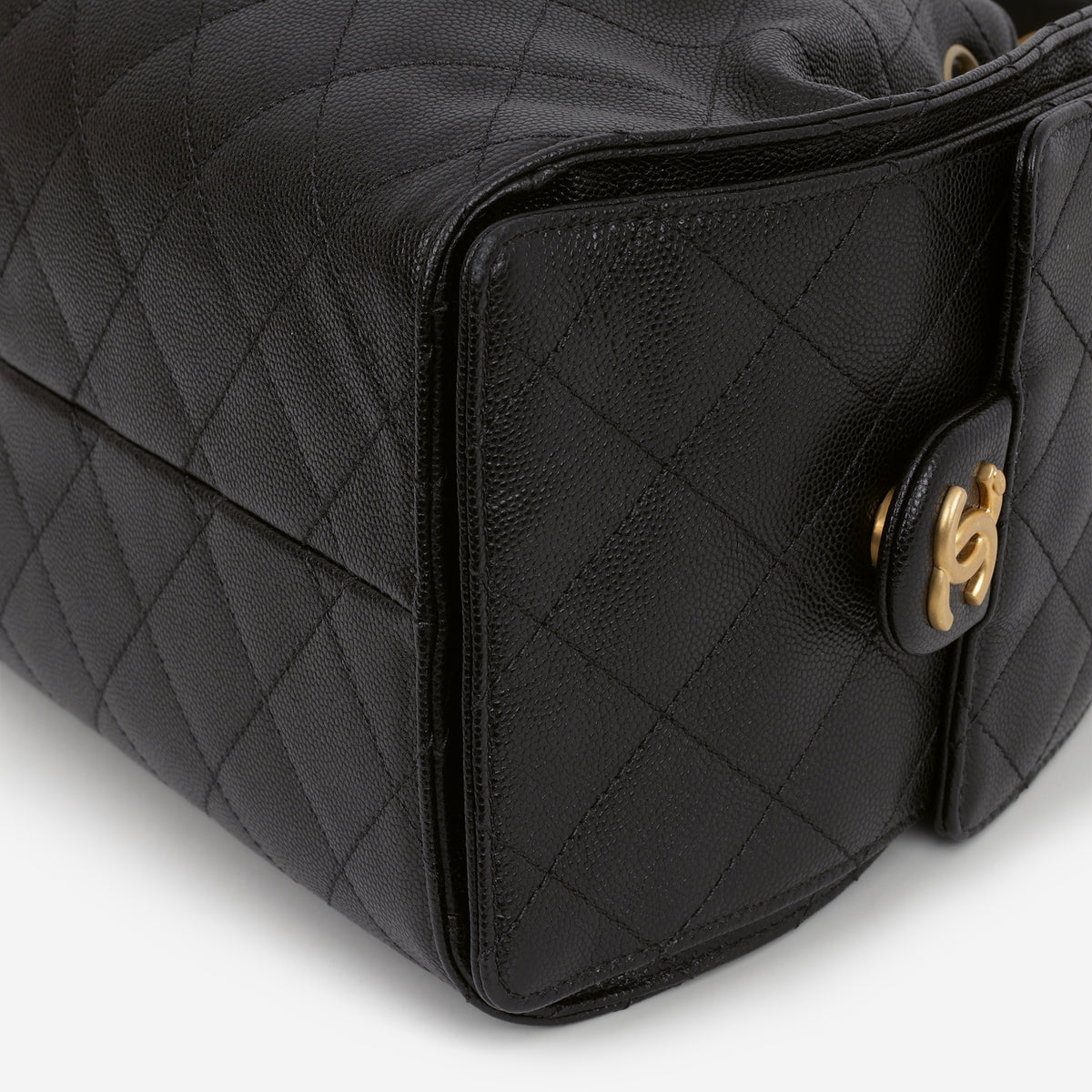 Chanel Small 25 Hobo - Black Caviar | Gold Hardware
