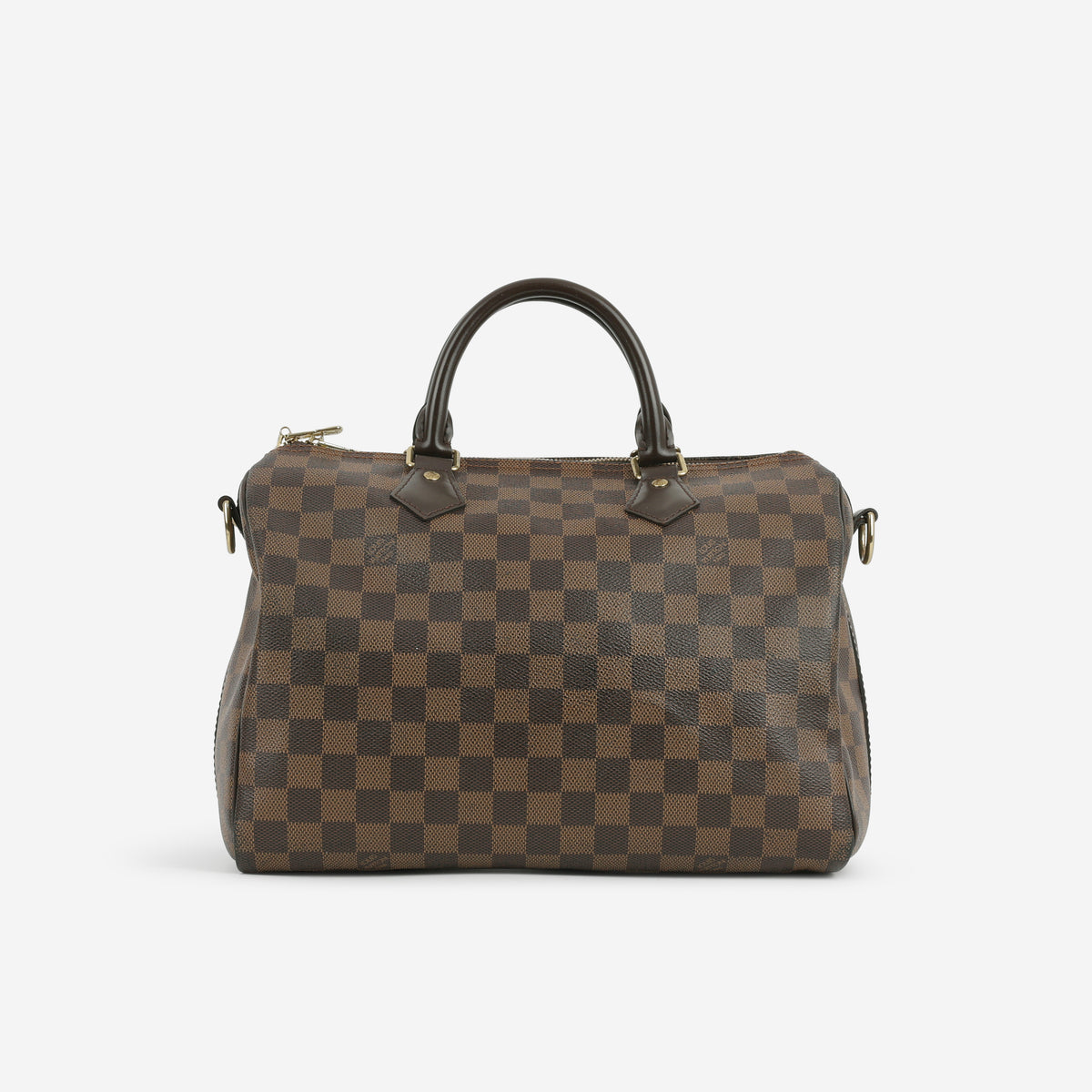 Louis Vuitton Speedy 30 Bandouliere - Damier Ebene | Gold Hardware