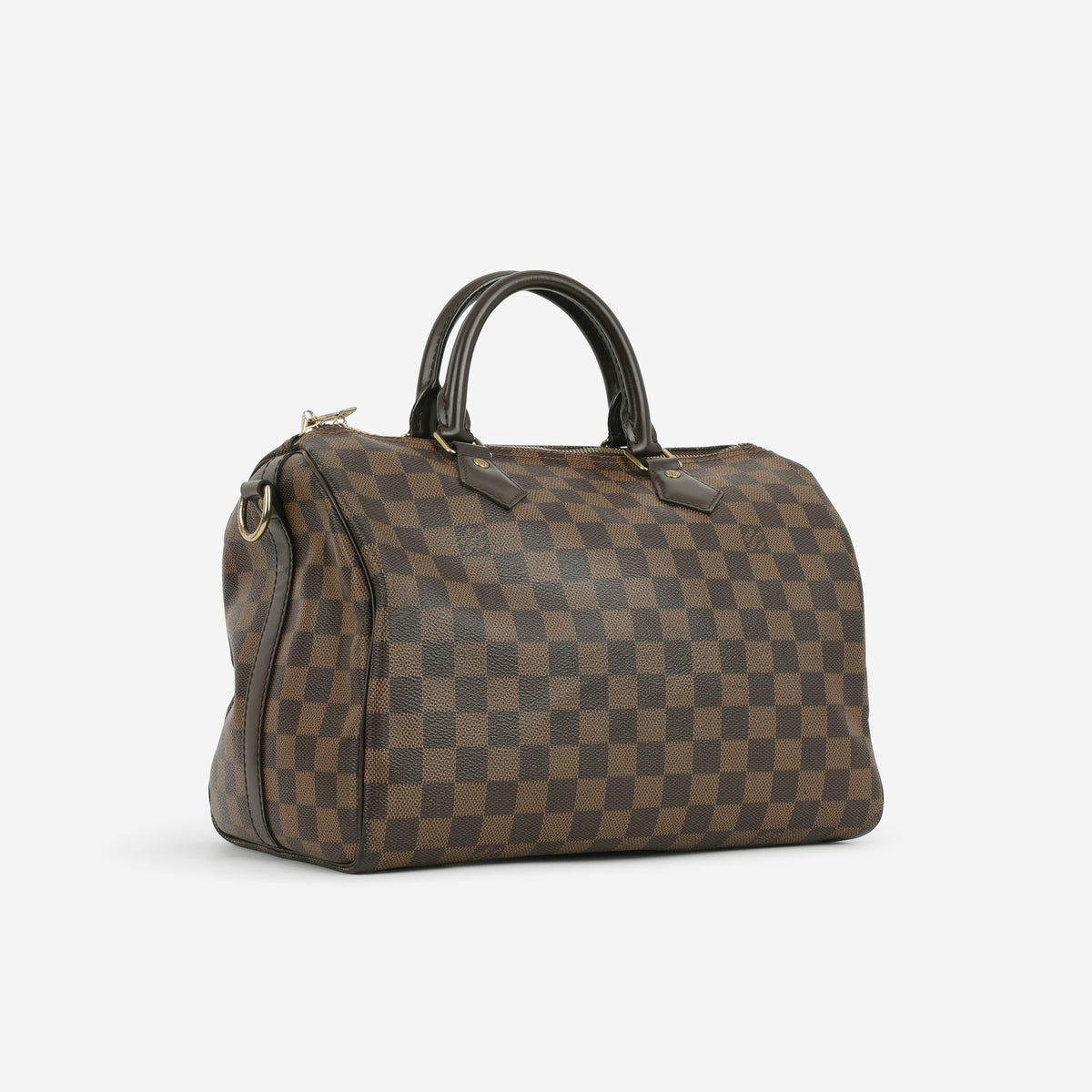Louis Vuitton Speedy 30 Bandouliere - Damier Ebene | Gold Hardware