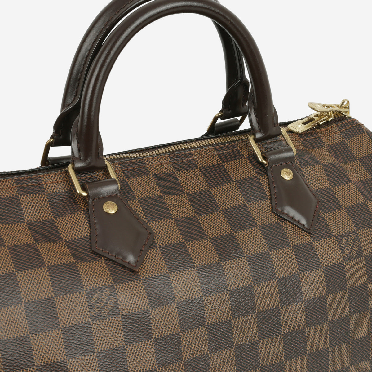 Louis Vuitton Speedy 30 Bandouliere - Damier Ebene | Gold Hardware