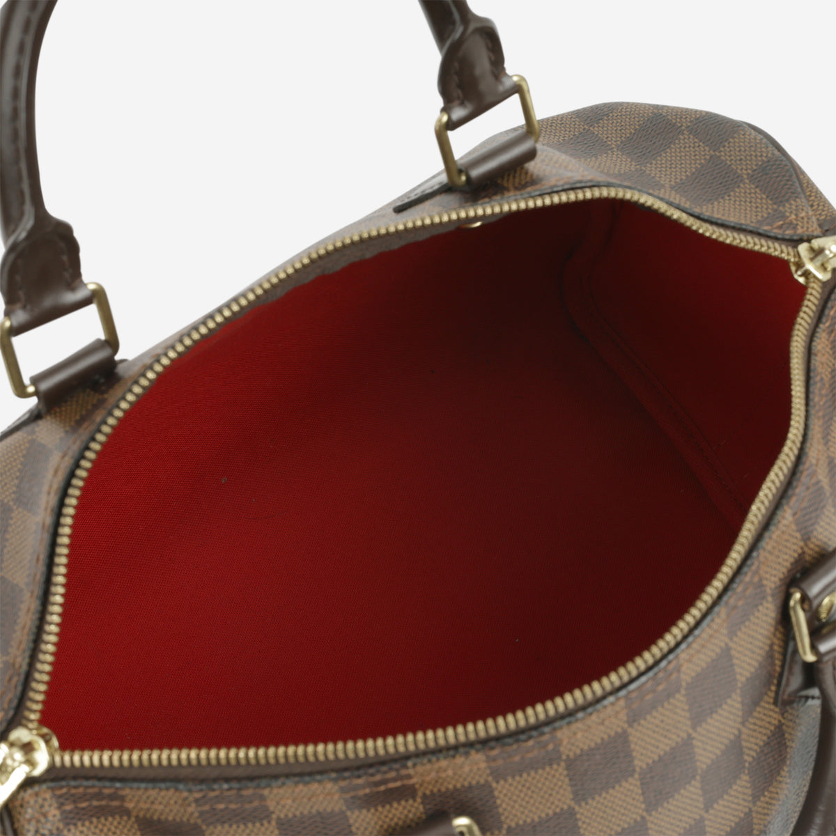Louis Vuitton Speedy 30 Bandouliere - Damier Ebene | Gold Hardware