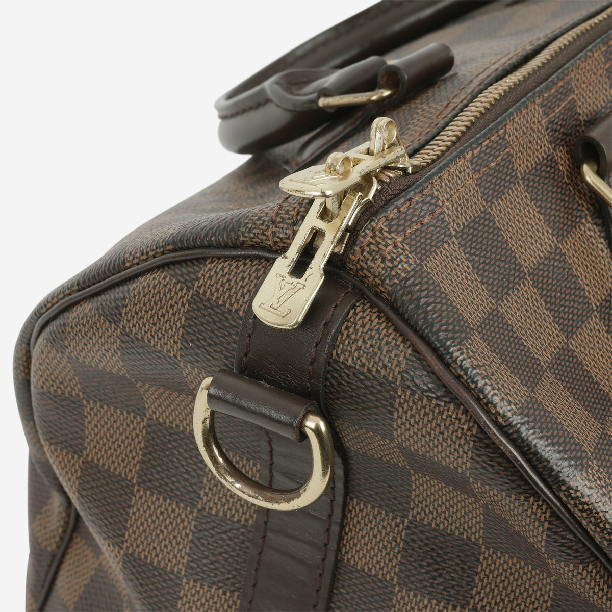 Louis Vuitton Speedy 30 Bandouliere - Damier Ebene | Gold Hardware