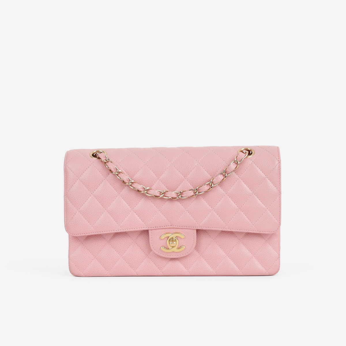 Chanel Medium Classic Flap - Pink Caviar | Gold Hardware - Bagista
