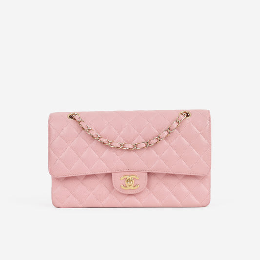 Chanel Medium Classic Flap - Pink Caviar | Gold Hardware - Bagista