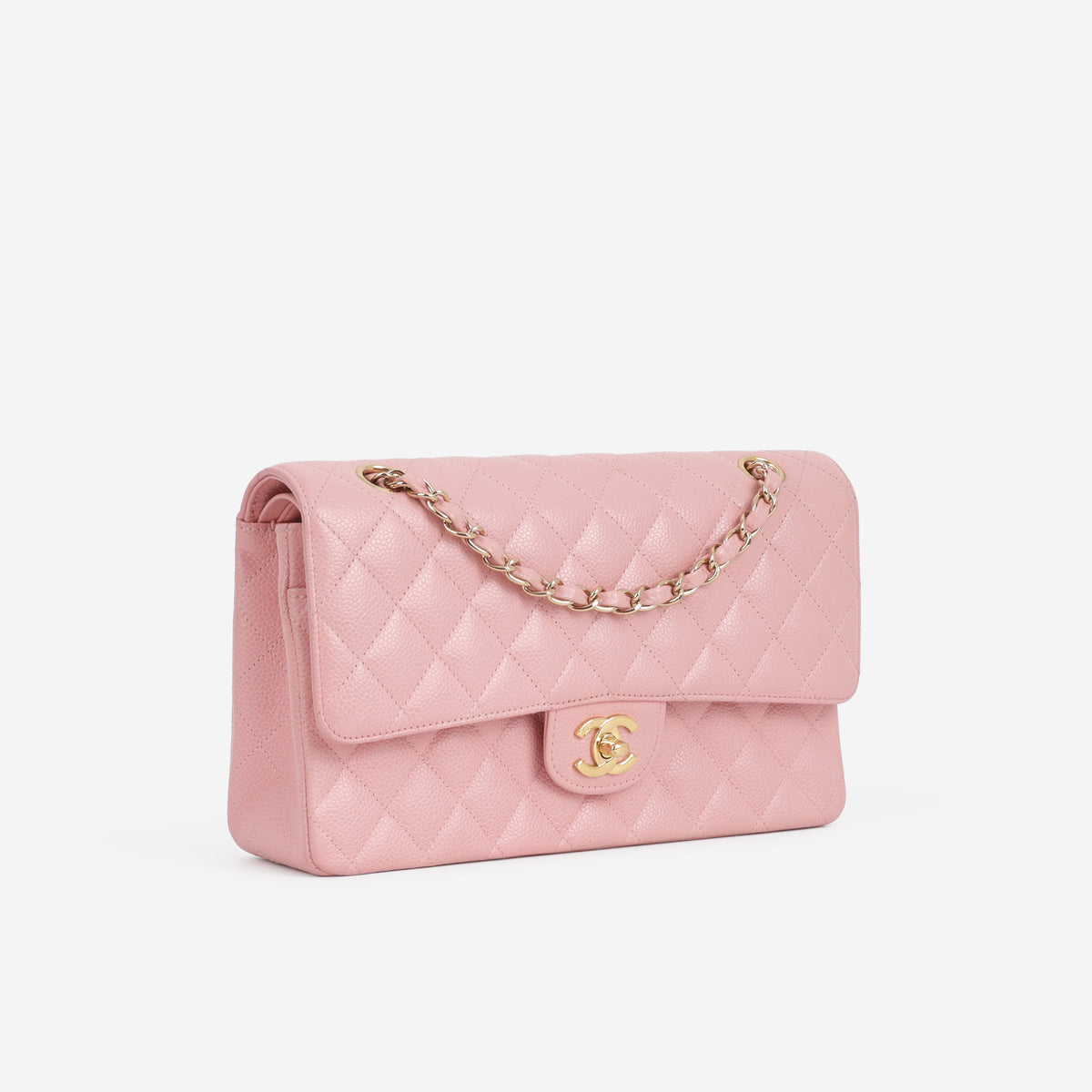 Chanel Medium Classic Flap - Pink Caviar | Gold Hardware - Bagista