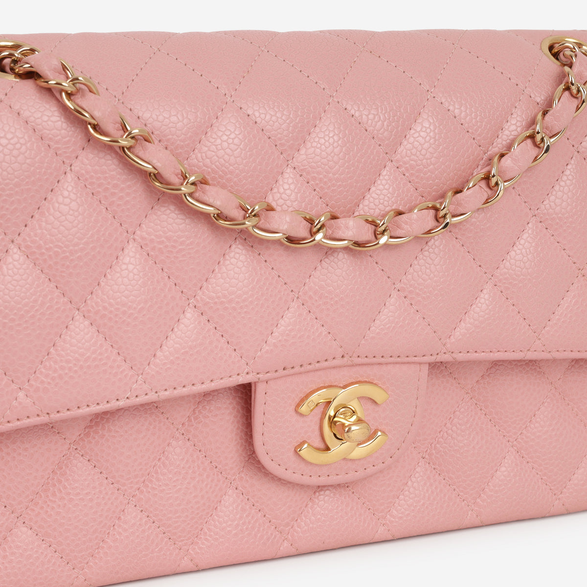 Chanel Medium Classic Flap - Pink Caviar | Gold Hardware - Bagista