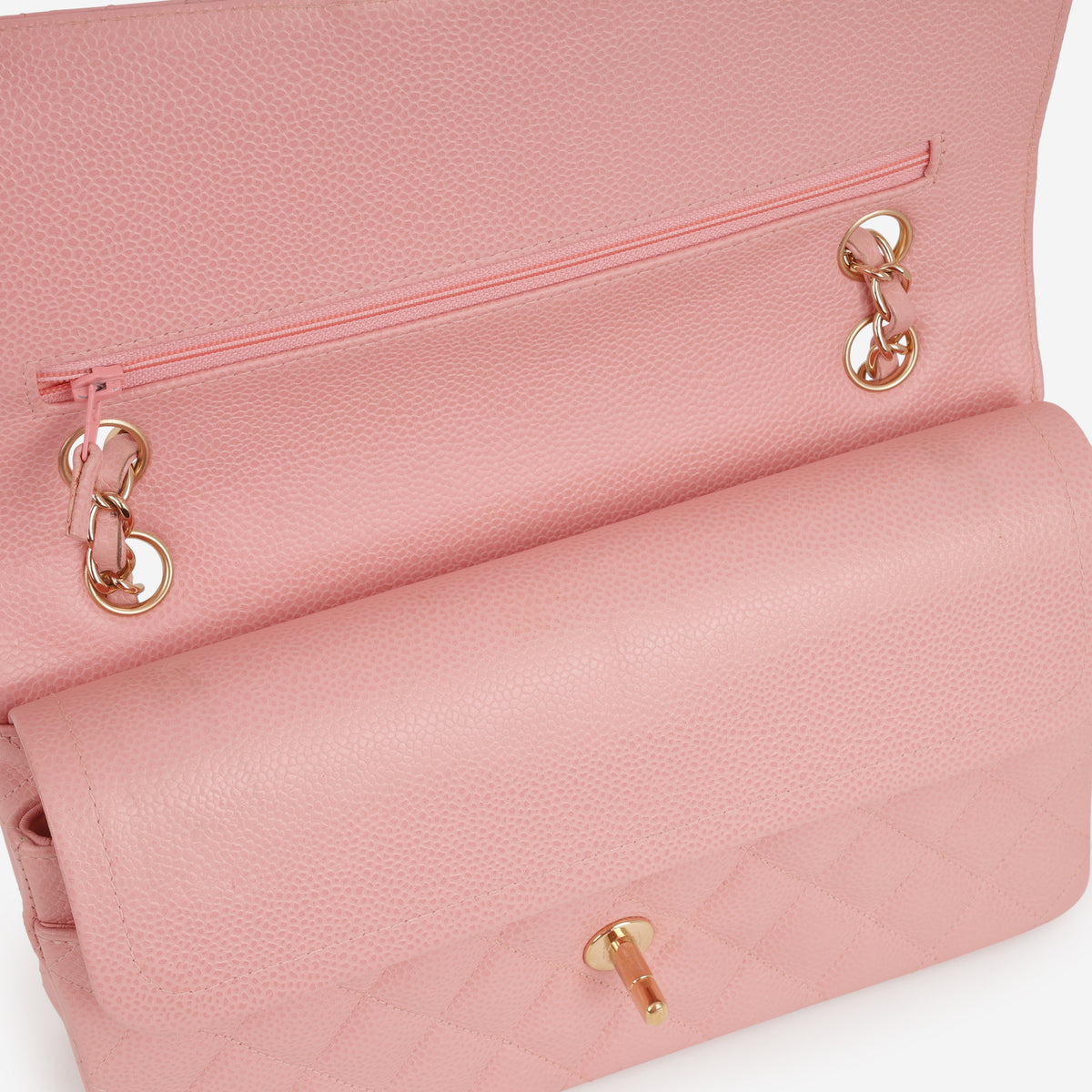 Chanel Medium Classic Flap - Pink Caviar | Gold Hardware - Bagista