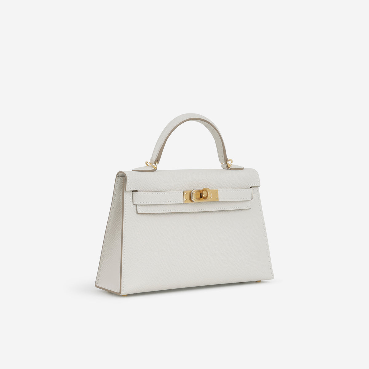 Hermès Mini Kelly 20cm - Gris Pale Epsom | Gold Hardware