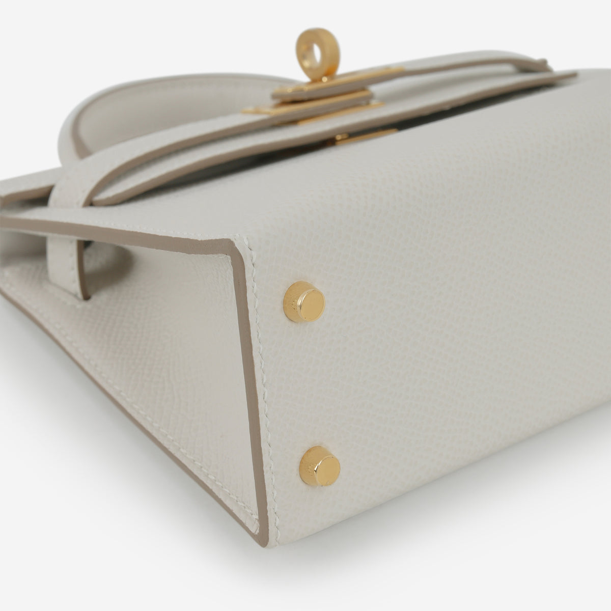 Hermès Mini Kelly 20cm - Gris Pale Epsom | Gold Hardware