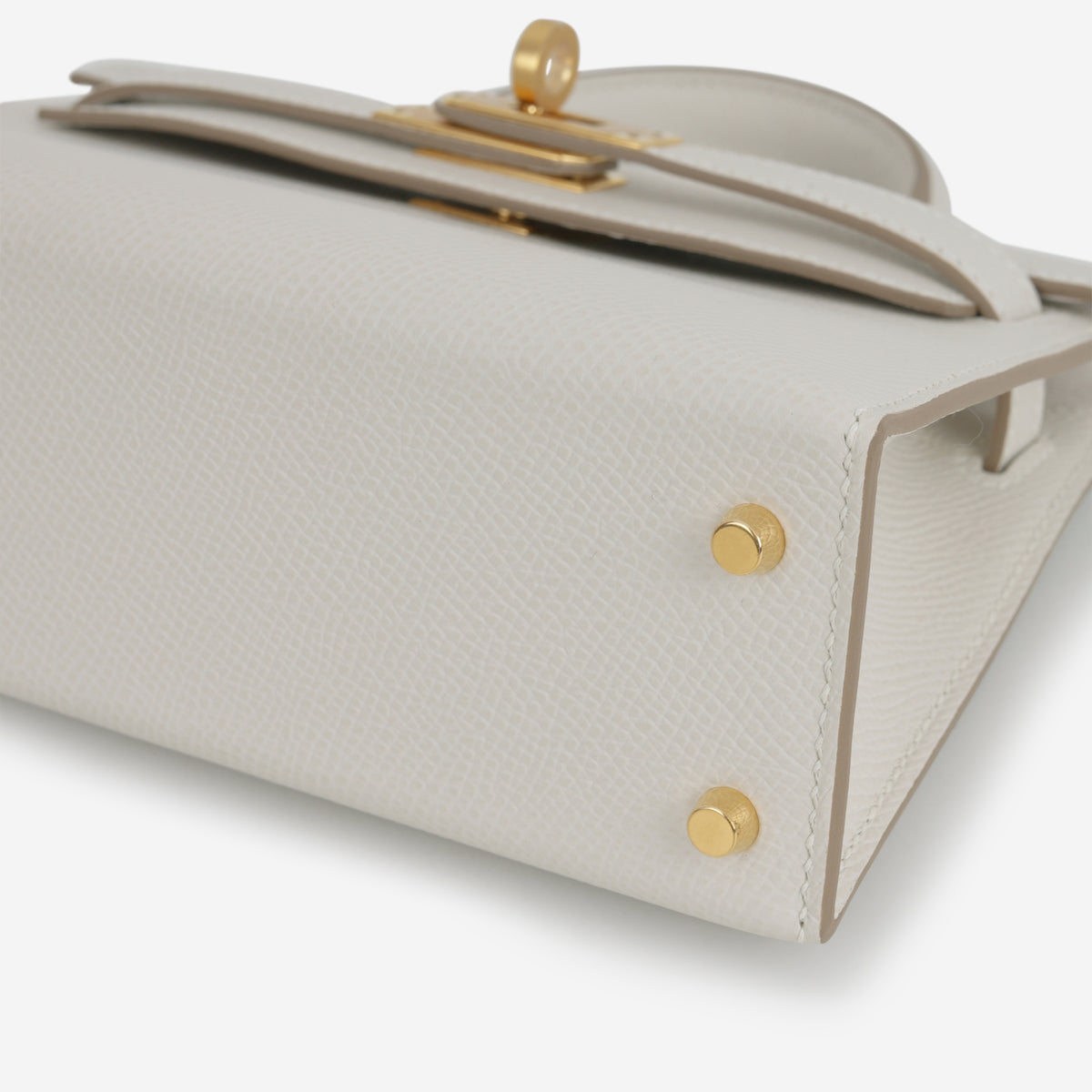 Hermès Mini Kelly 20cm - Gris Pale Epsom | Gold Hardware