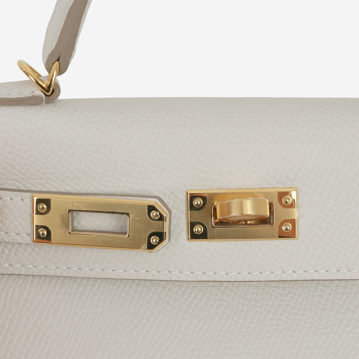 Hermès Mini Kelly 20cm - Gris Pale Epsom | Gold Hardware