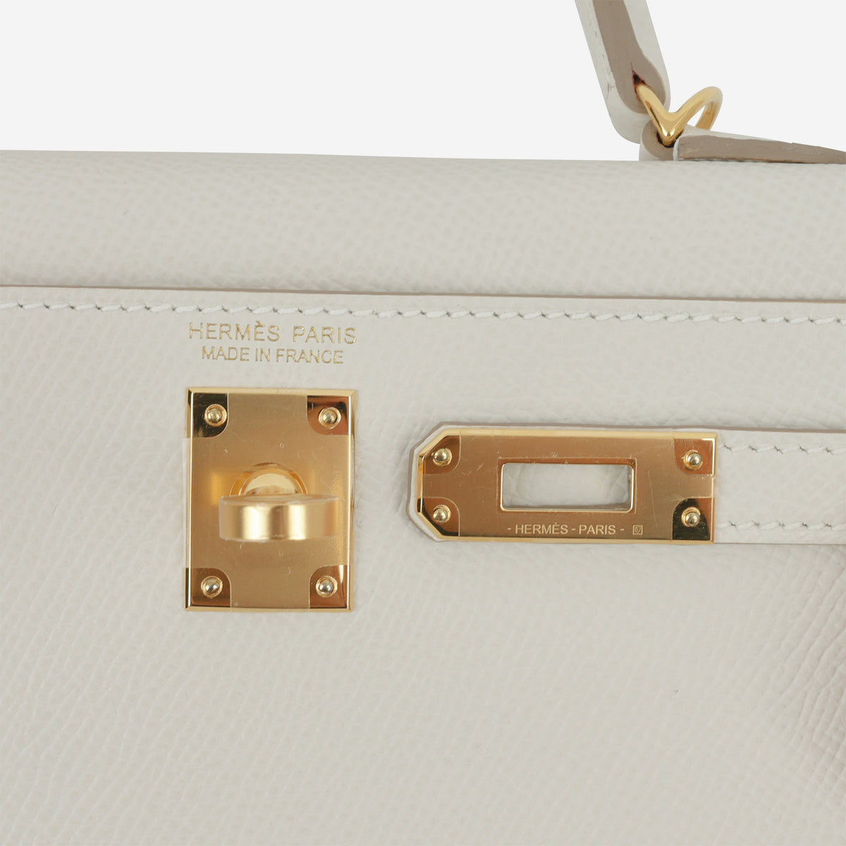 Hermès Mini Kelly 20cm - Gris Pale Epsom | Gold Hardware