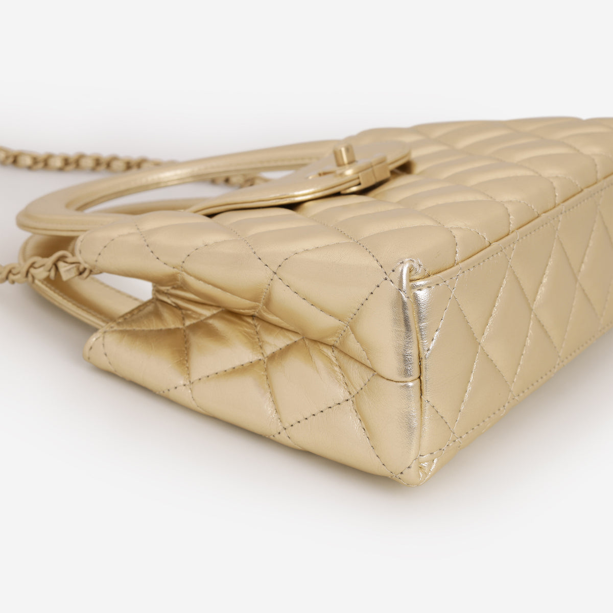 Chanel Small Kelly Re-Edition - Champagne Lambskin | Champagne Gold Hardware