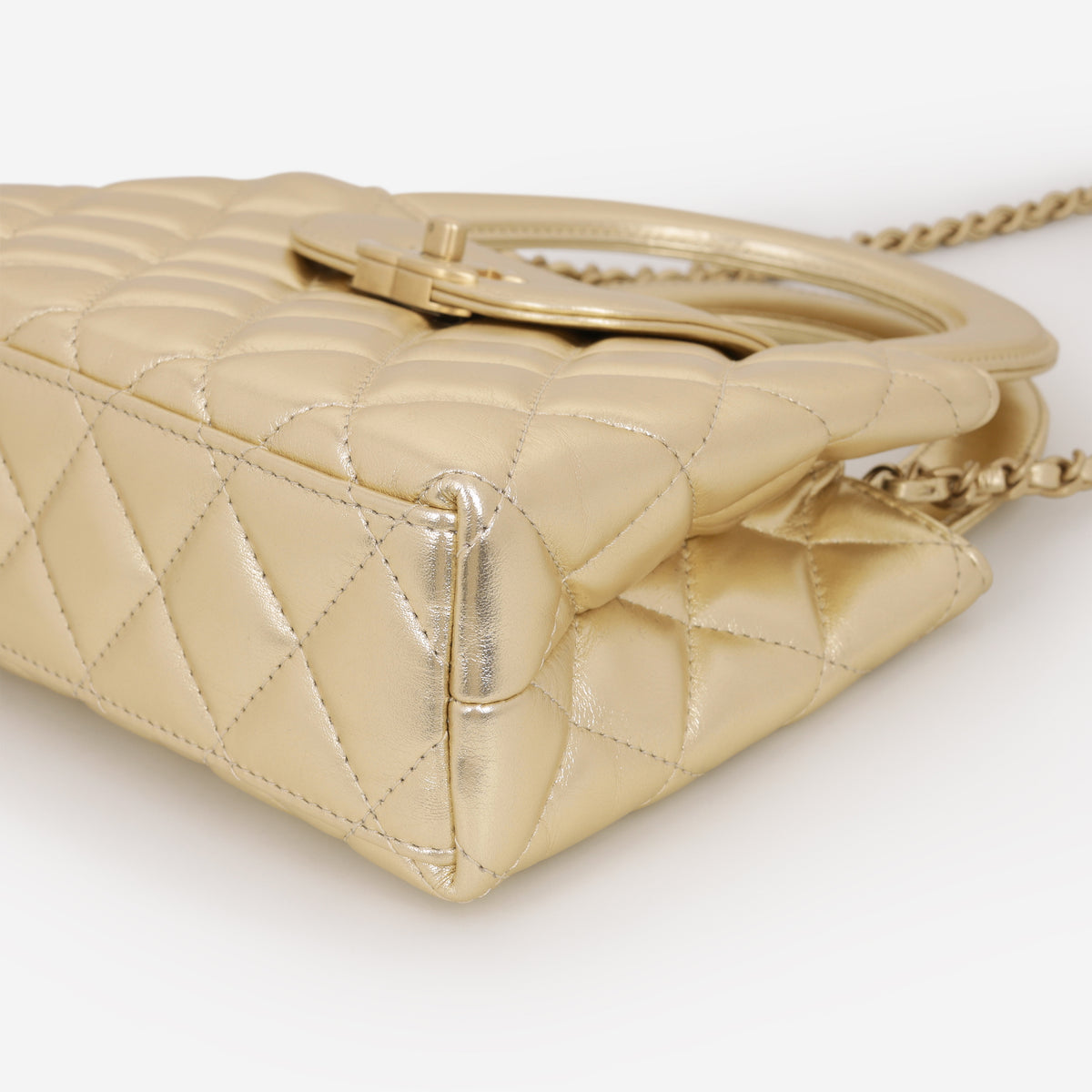 Chanel Small Kelly Re-Edition - Champagne Lambskin | Champagne Gold Hardware