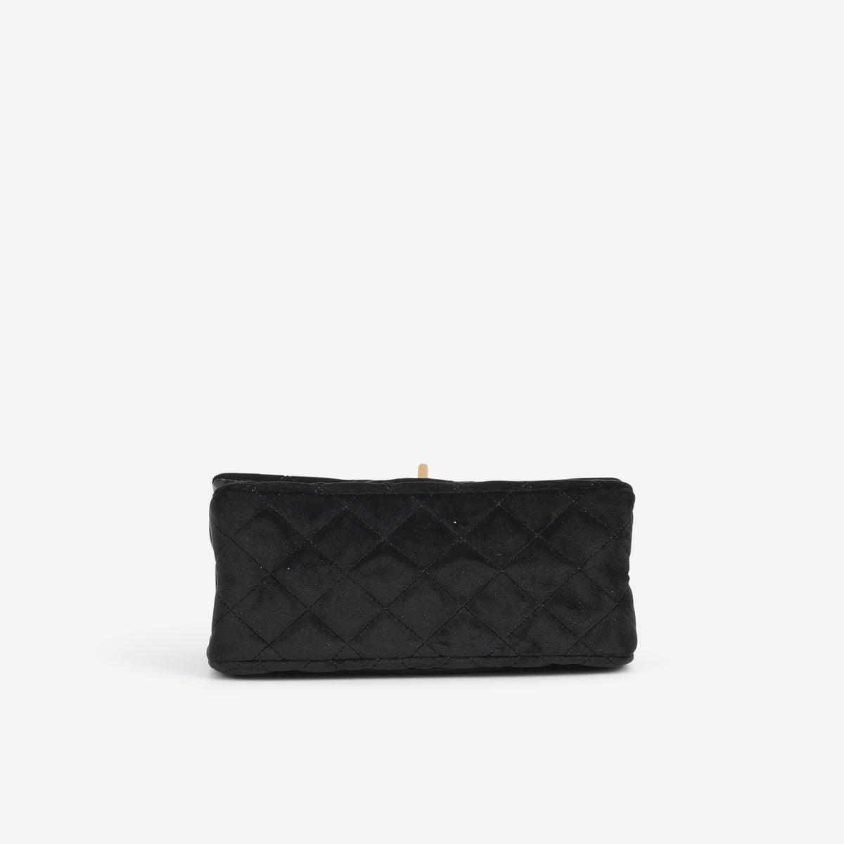 Chanel Mini 2.55 Reissue 224 - Black Velvet | Aged Gold Hardware - Bagista