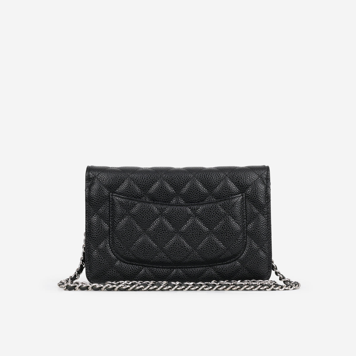 Chanel Classic Wallet on Chain - Black Caviar | Silver Hardware