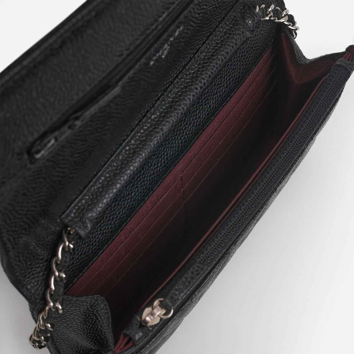 Chanel Classic Wallet on Chain - Black Caviar | Silver Hardware