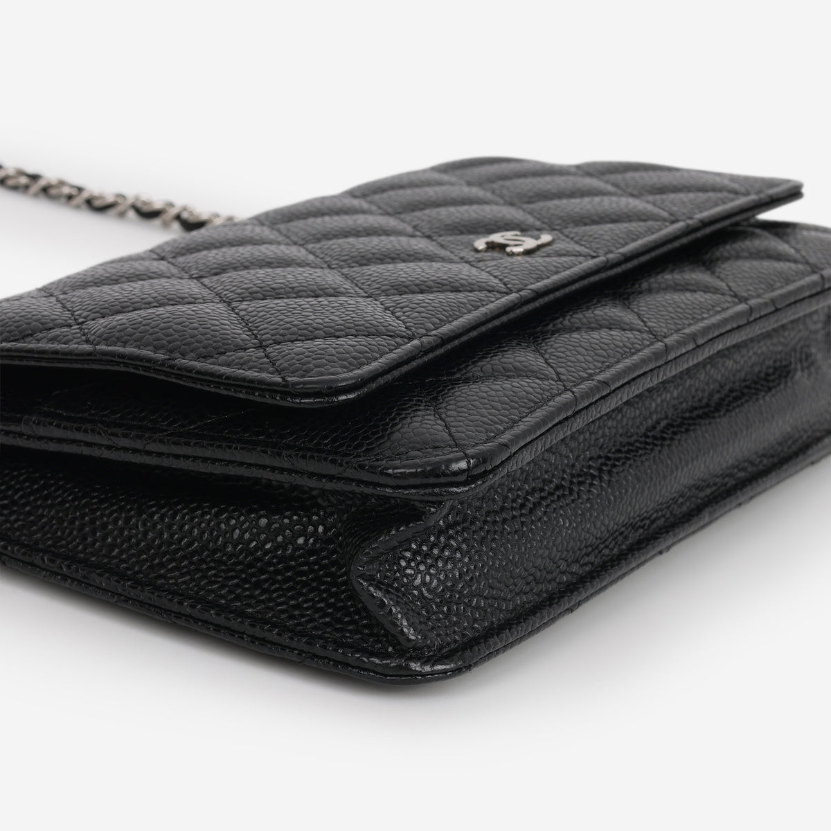 Chanel Classic Wallet on Chain - Black Caviar | Silver Hardware