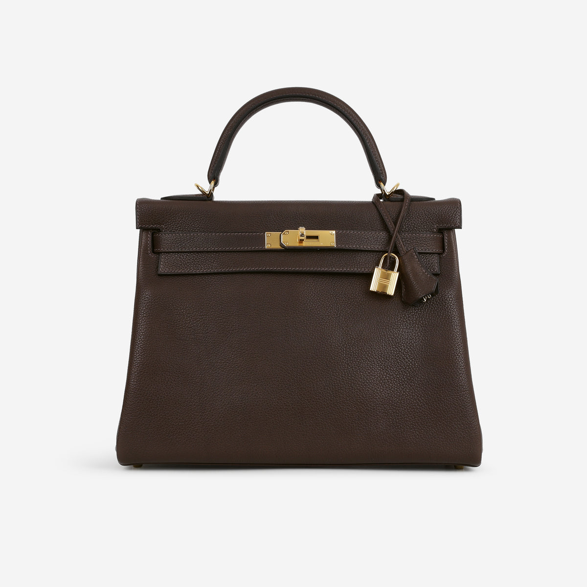 Hermès Kelly 32 - Ebene Barenia Faubourg | Gold Hardware