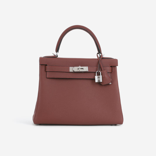 Hermès Kelly 28 - Rouge H Togo | Palladium Hardware