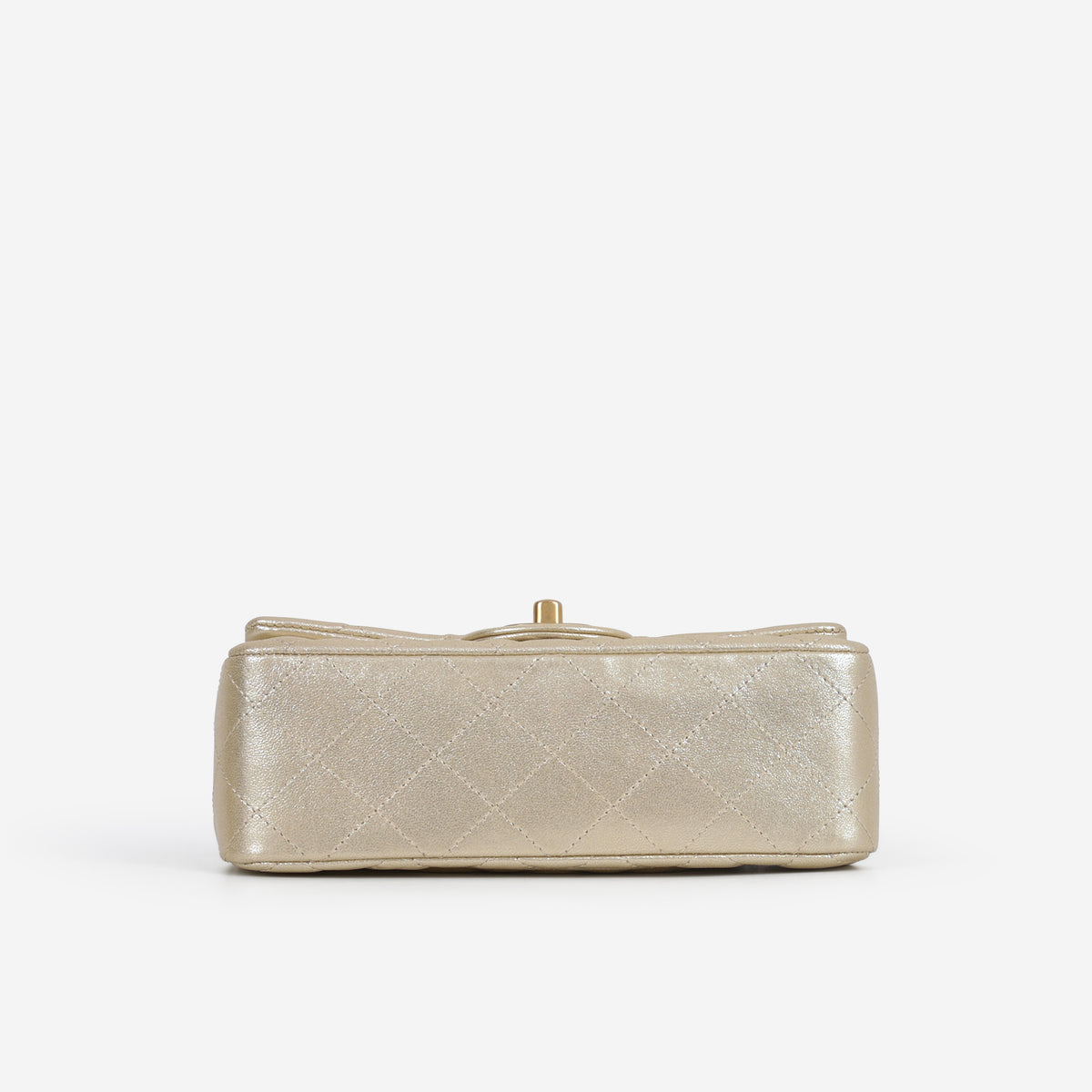 Chanel Mini Rectangular - Gold Metallic Lambskin | Aged Gold Hardware