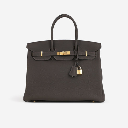 Hermès Birkin 35 - Bai Brun Togo | Gold Hardware