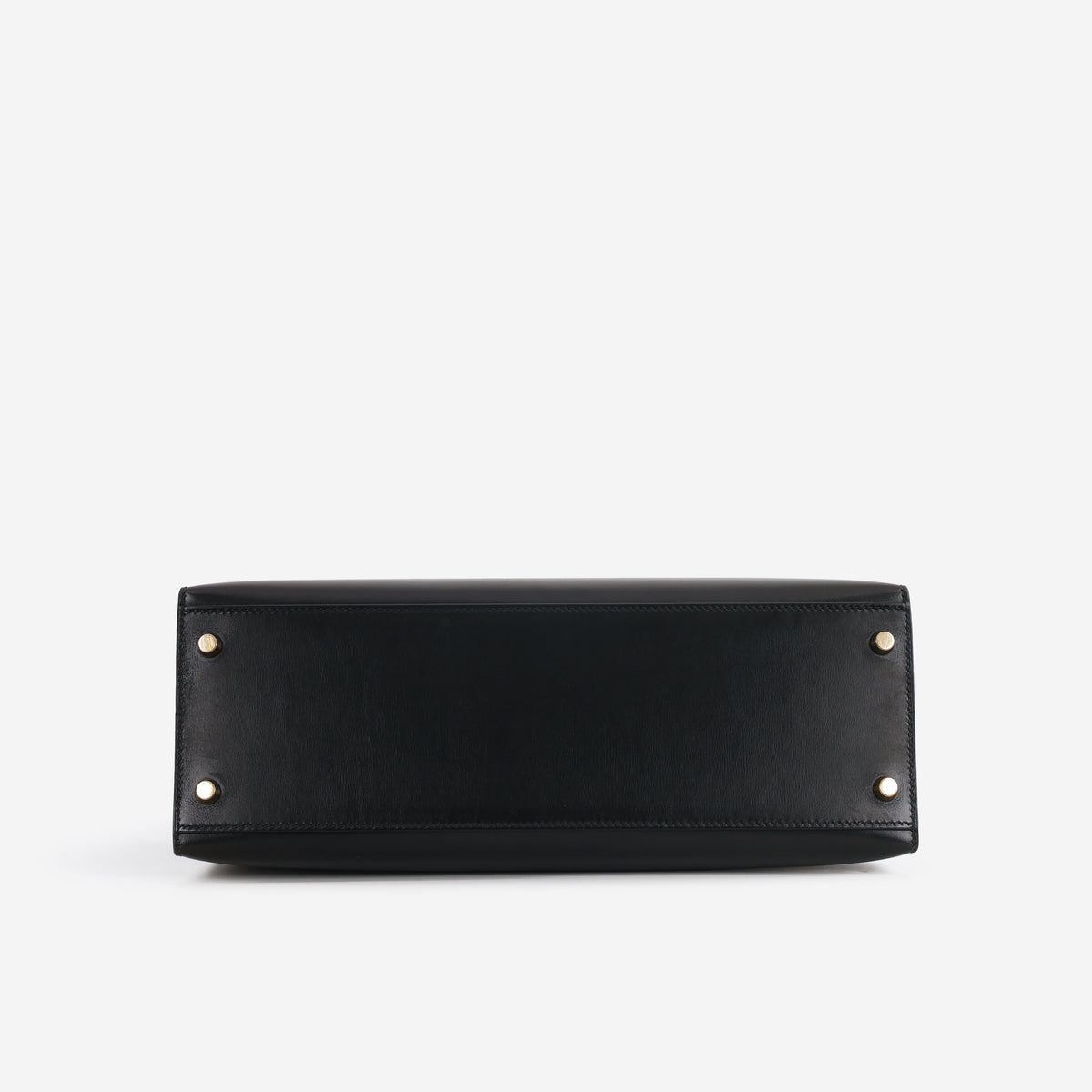 Hermès Vintage Kelly 32 Sellier - Black Box | Gold Hardware