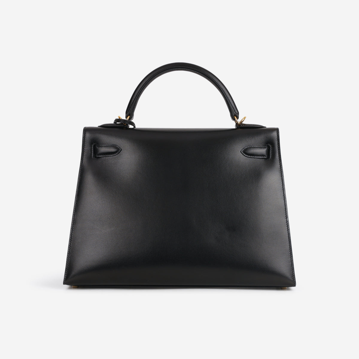 Hermès Vintage Kelly 32 Sellier - Black Box | Gold Hardware