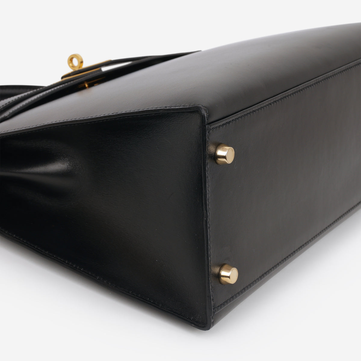 Hermès Vintage Kelly 32 Sellier - Black Box | Gold Hardware