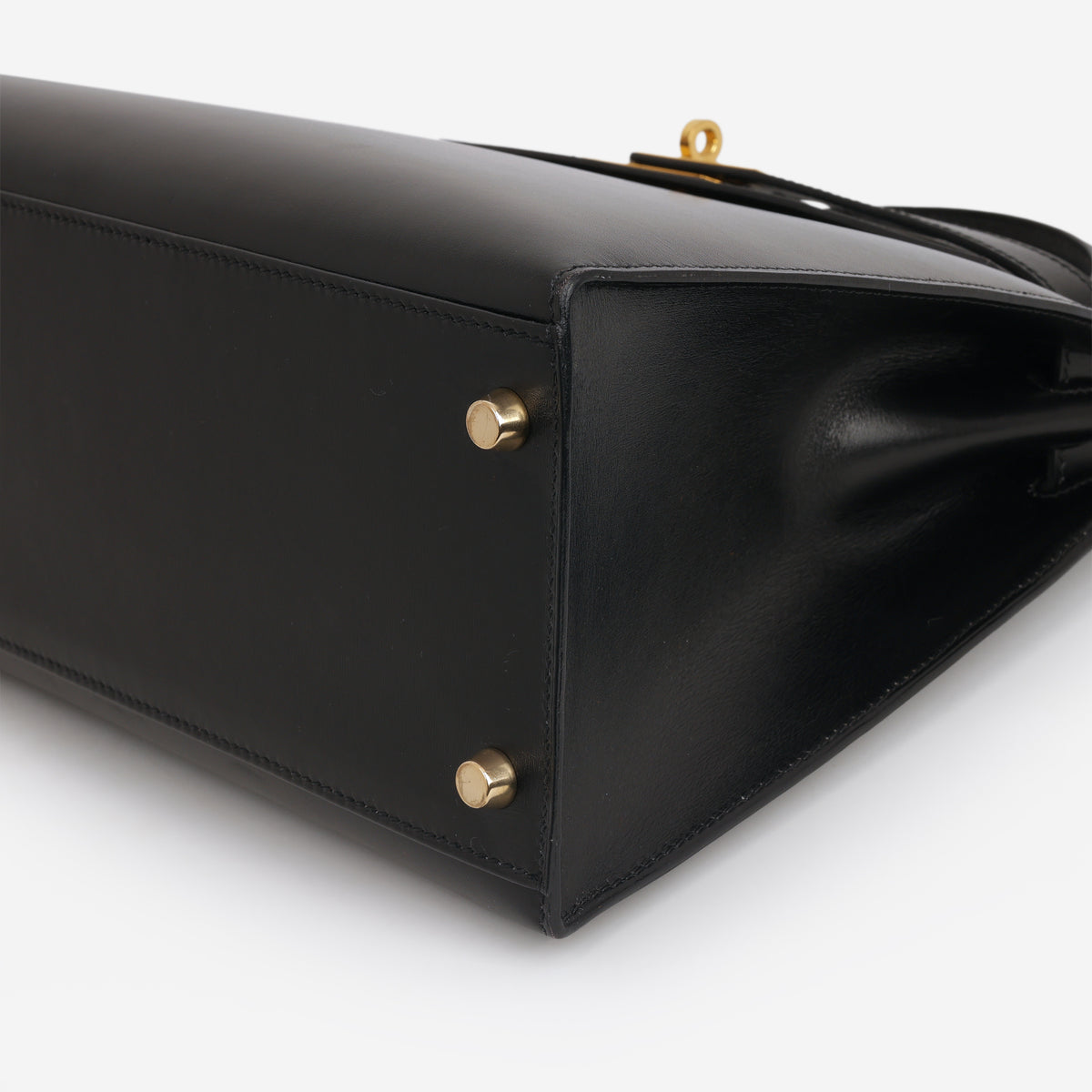 Hermès Vintage Kelly 32 Sellier - Black Box | Gold Hardware