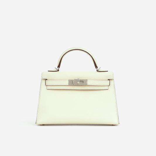 Hermès Kelly 20 - Nata Epsom | Palladium Hardware