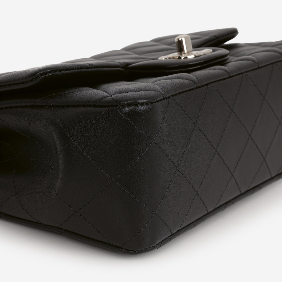Chanel Mini Rectangular - Black Lambskin | Champagne Gold Hardware