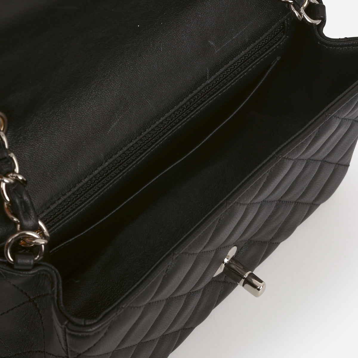 Chanel Mini Rectangular - Black Lambskin | Champagne Gold Hardware