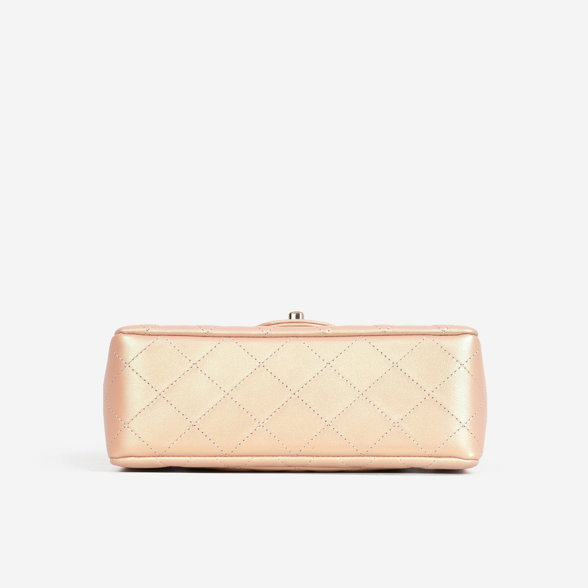 Chanel Mini Rectangular - Pink Pearlescent Lambskin | Champagne Gold Hardware - Bagista