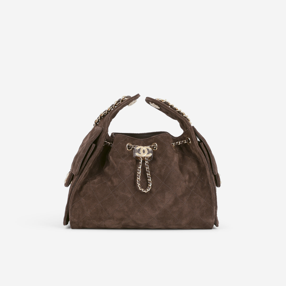 Chanel Mini 25 Hobo - Brown Suede | Polished Gold Hardware