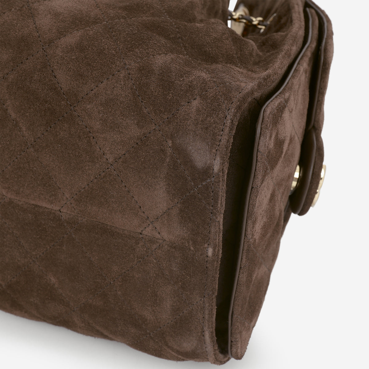 Chanel Mini 25 Hobo - Brown Suede | Polished Gold Hardware