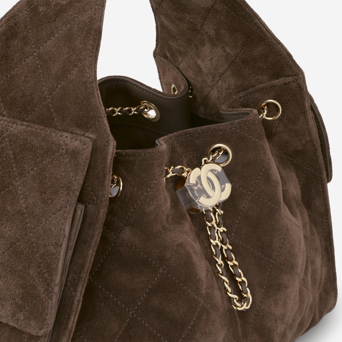 Chanel Mini 25 Hobo - Brown Suede | Polished Gold Hardware