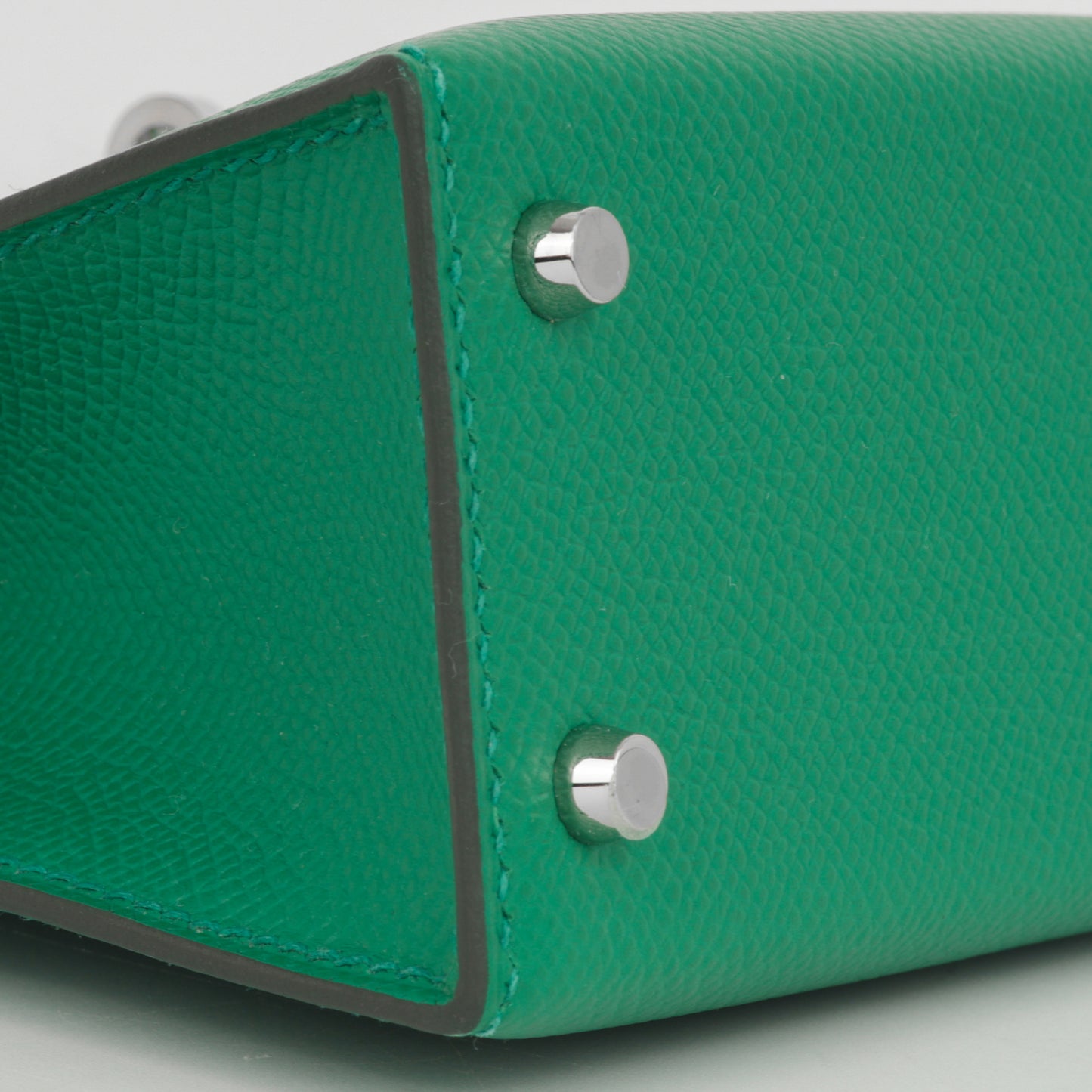 Hermès Mini Kelly Tricolore - Vert Vertigo / Vert Fizz / Bleu Zanzibar Epsom | Palladium Hardware