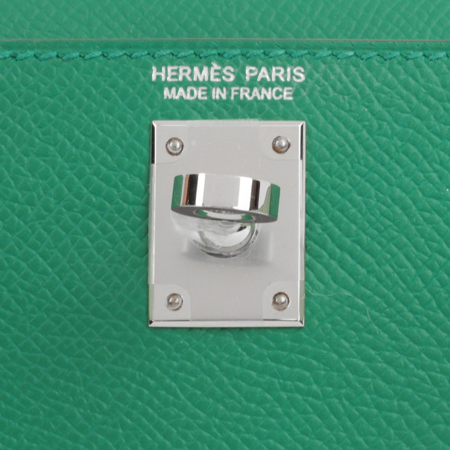 Hermès Mini Kelly Tricolore - Vert Vertigo / Vert Fizz / Bleu Zanzibar Epsom | Palladium Hardware