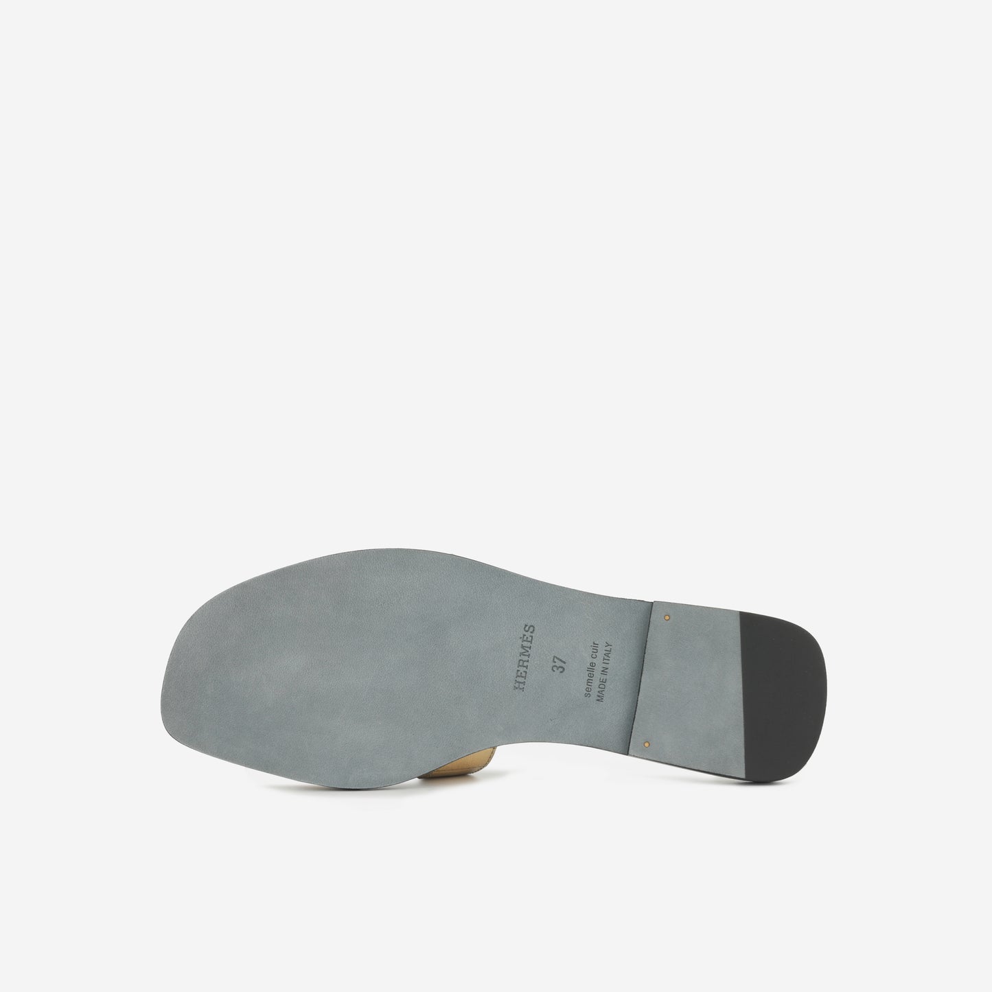 Hermès Oran Sandals - Dore Fonce Alligator Mississipiensis / Noir Swift