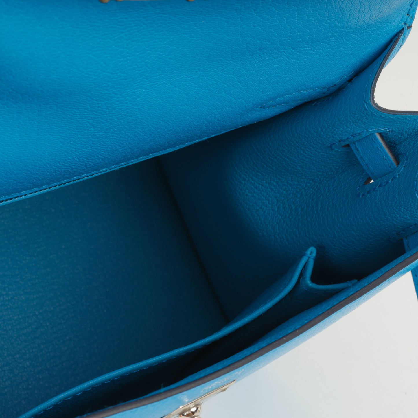Hermès Kelly 25 - Bleu Frida Chevre Chamkila | Palladium Hardware