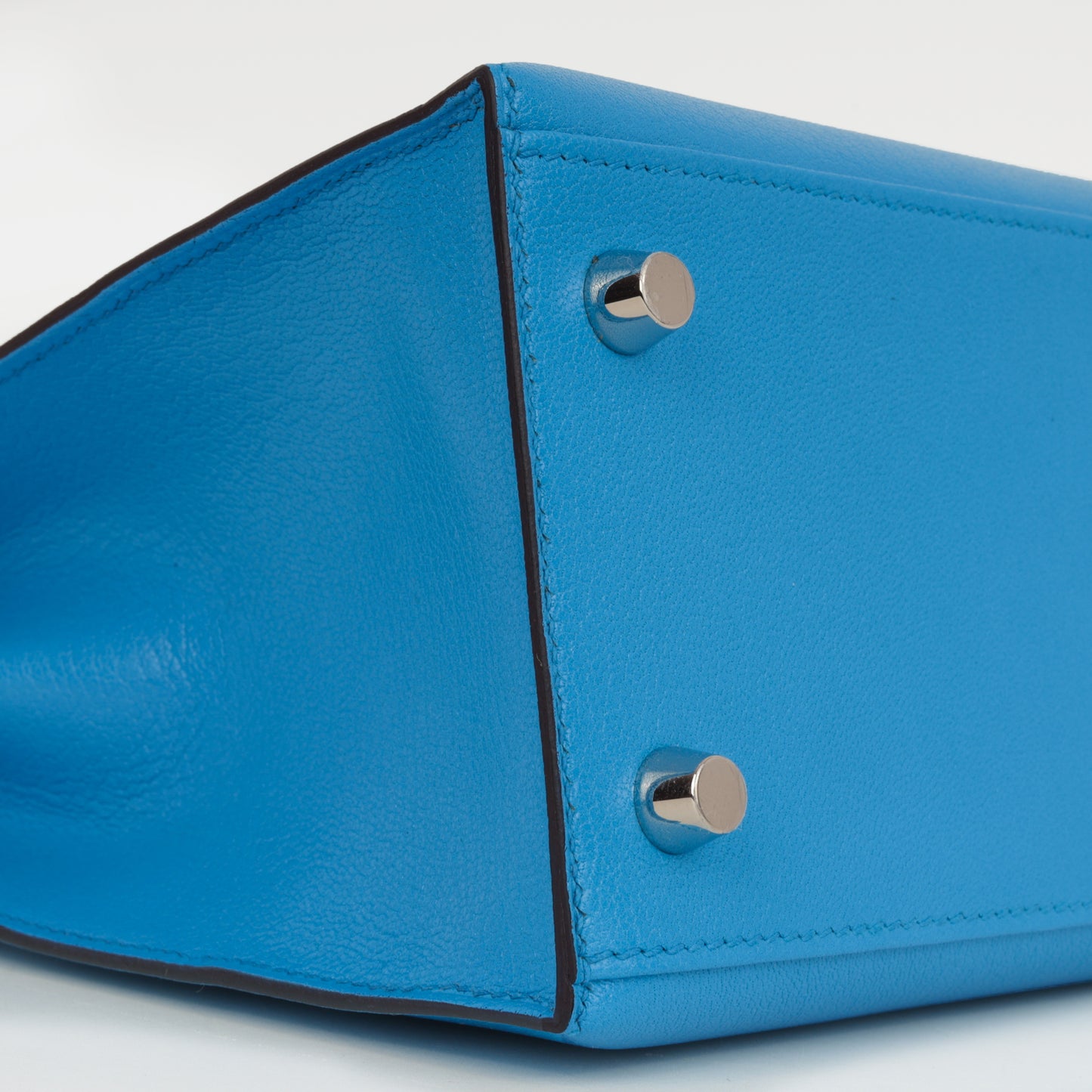 Hermès Kelly 25 - Bleu Frida Chevre Chamkila | Palladium Hardware
